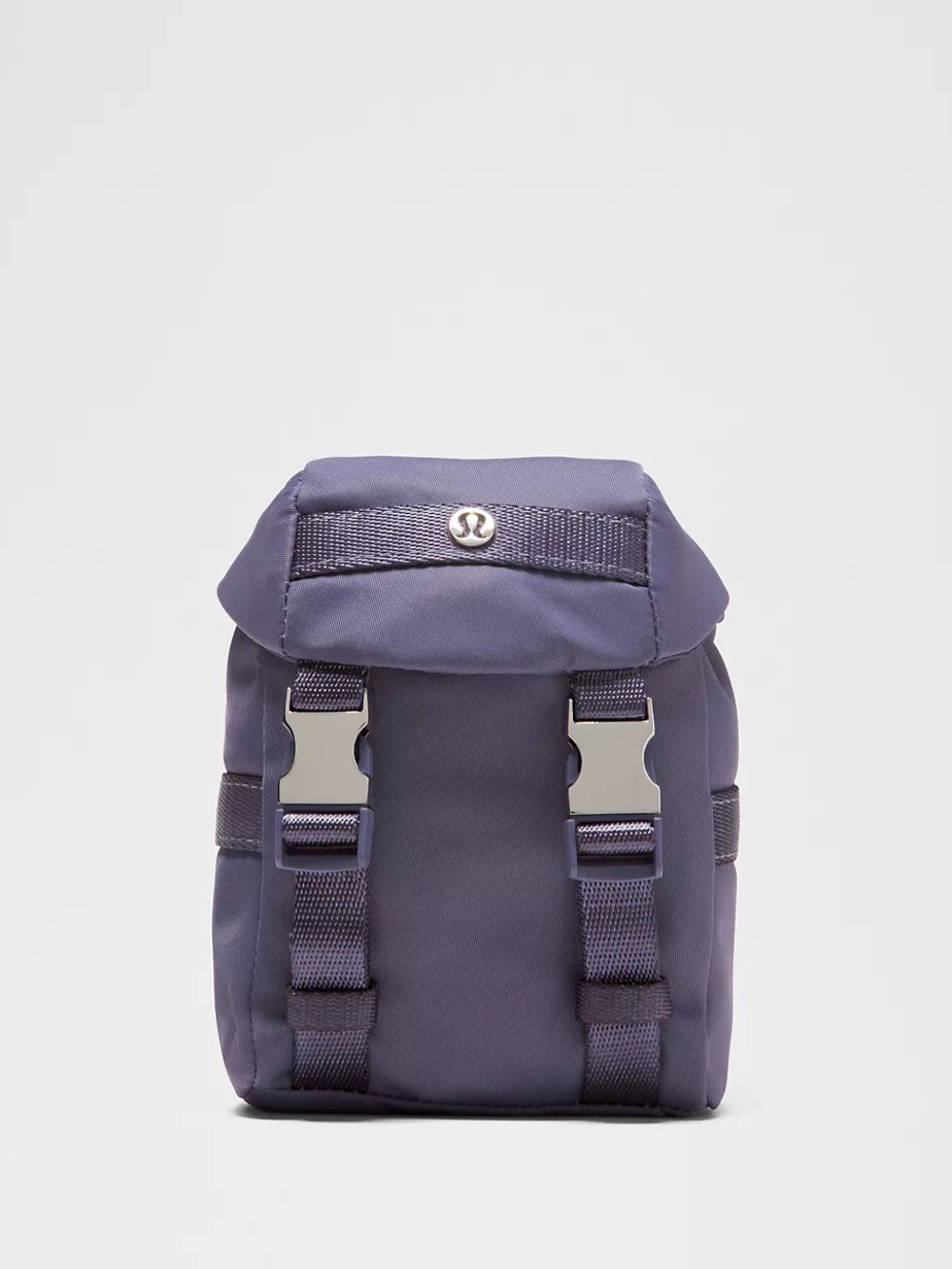 Lululemon Wunderlust Nano Backpack Grape Mist Purple & Silver Mini Clippable